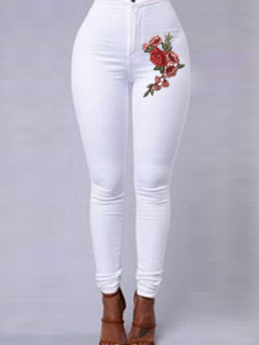 Fall & Winter Plus Size Tight Elasticity Jeans High Waist  For Woemn LL-023