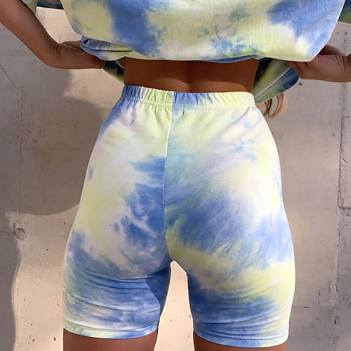 Newest Spring & Summer Plus Size Tie dye Casual Set For Woemn LL-018