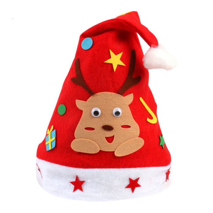 Santa DIY Christmas Hat Kindergarten Children Gifts  CMS-118