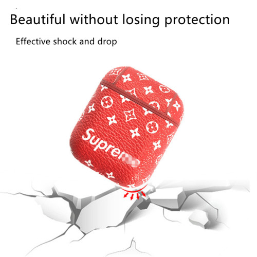Louis Vuitton & Supreme Protective shell Headset Sets Leather Case APC-002