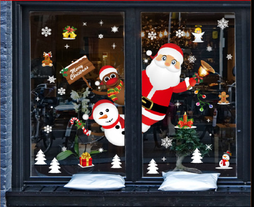 Christmas Decoration Sticker on Window Glass （120*73cm）CMS-166
