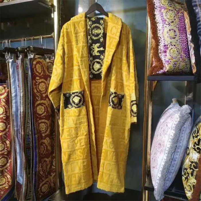 Versace Robes Pure Cotton Thick Bathrobe For Women & Men YY-003