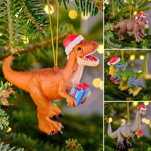 Dinosaur Resin Three-dimensional Christmas Pendant Dinosaur (height 10cm) Toy CMS-178