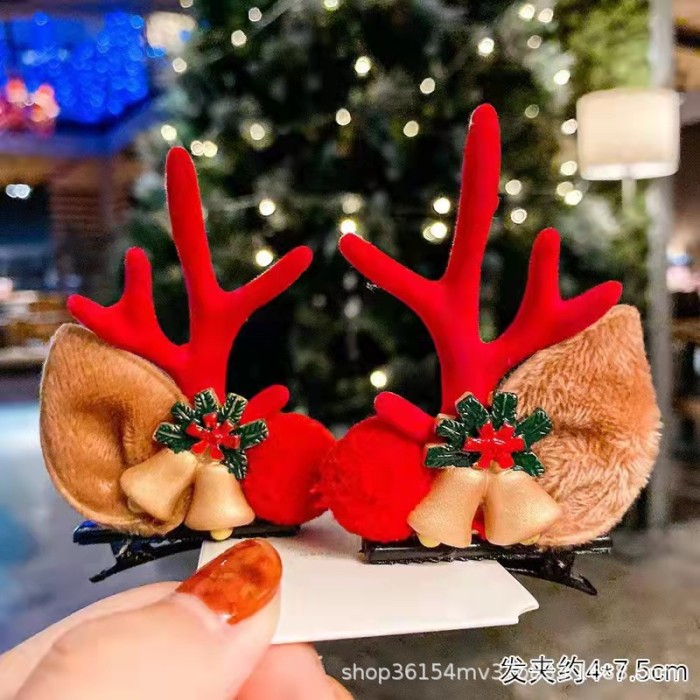 Christmas Antlers ELK Ears Pine Cones Cute Cartoon Hair Accessories for Children CMS-189