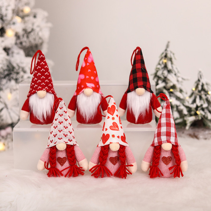 Luminous Couple Forest Christmas Doll Faceless Doll (16*8*5CM) CMS-192