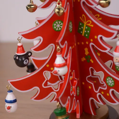 Desktop Decoration Shopping Mall Window Decoration Christmas Wooden Gifts CMS-198