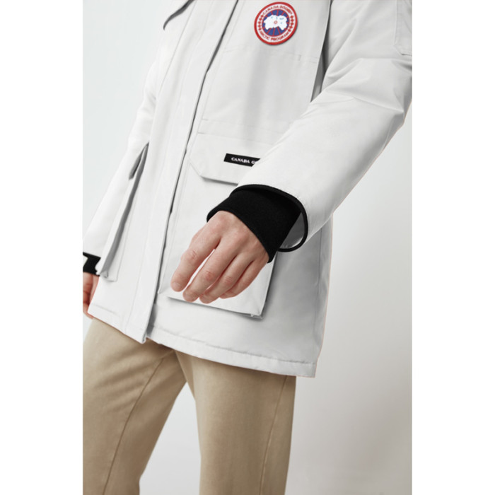 Canada Goose Women's PBI Expedition Parka White Removable Duck Down Dress  White CG-016