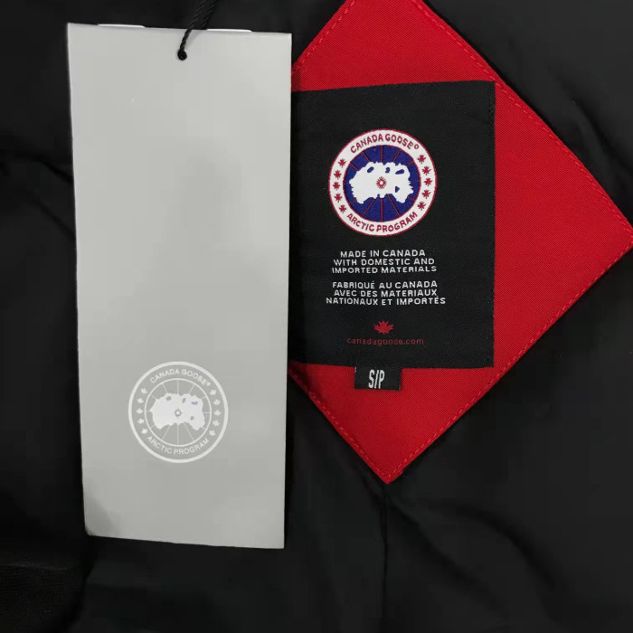 Canada Goose Rossclair Parka Long Removable White Duck Down Dress Red CG-035
