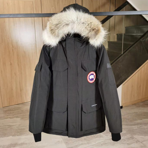Canada Goose Women's Expedition Parka Fusion Fit White Removable Duck Down Dress Grey CG-013