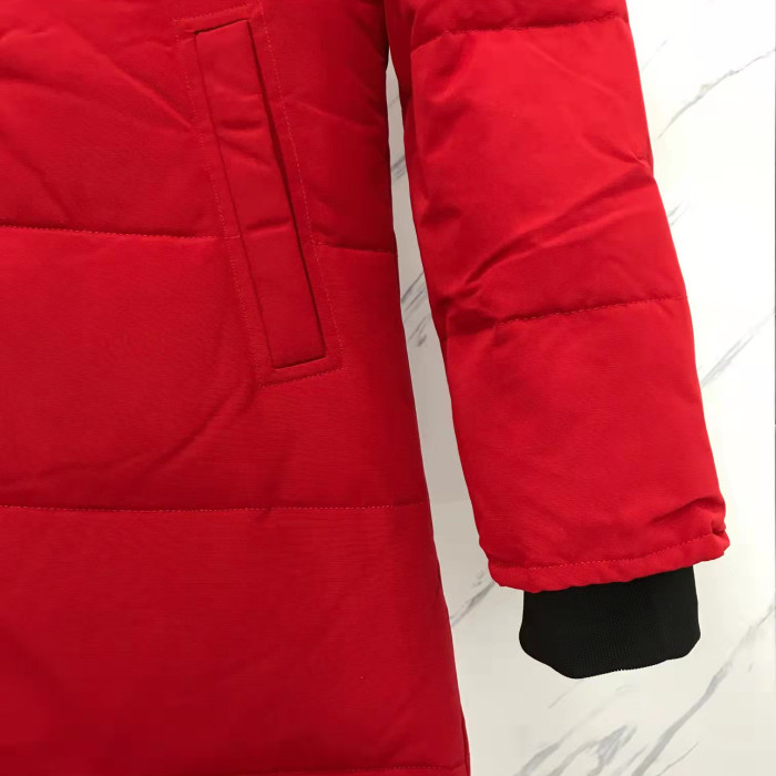  Canada Goose Mystique Parka Removable Long White Duck Down Jacket Atlantic Red CG-030