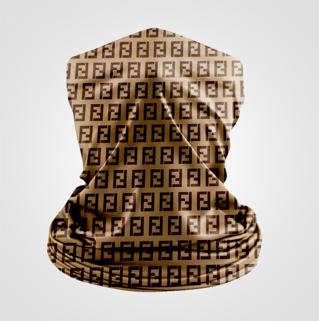 FENDI Brown Neck Gaiter Instock NG-021