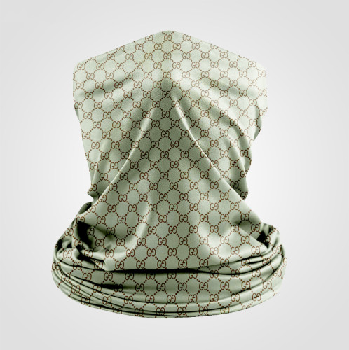 Gucci Green Neck Gaiter Face Mask UV Protection Breathable Bandanas Scarf Face Cover for Men Women  Instock  NG-019