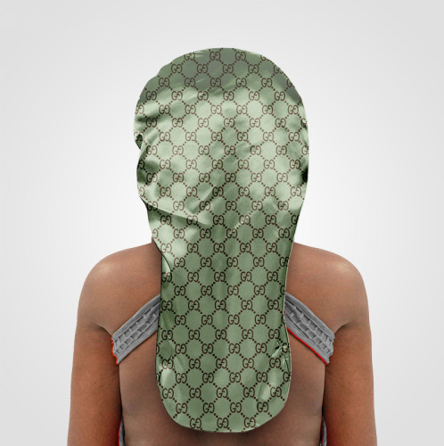 Gucci green designer braid bonnet Instock DX-001