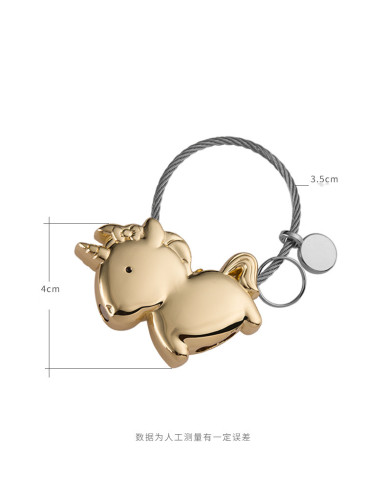 Exclusively for Boutique Unicorn Couple Keychain Pendant Ring Chain Cute School Bag Ornament BG-017