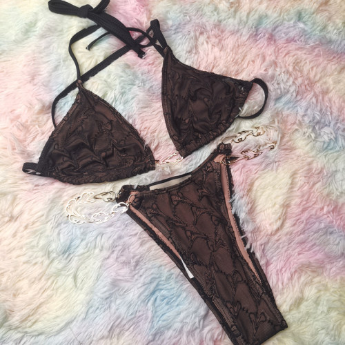 Gucci Sex Fashion Vacation Bikini Feminine Bandage 90%Polyester Swimsuit With Tags SC-007