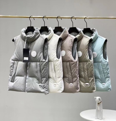Original Factory Canada Goose Reflective 90% Duck Down Hot PASTELS Serise Extremely Warm sleeveless Down Jacket CG-067