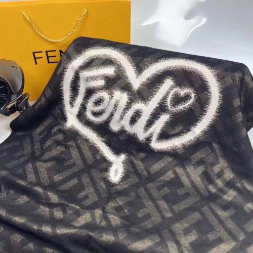 Fendi 95% Wool Fleece High-tech and Multi-process High-quality Warm Fashionable and Beautiful Scarf(190*65cm) FDSF-001