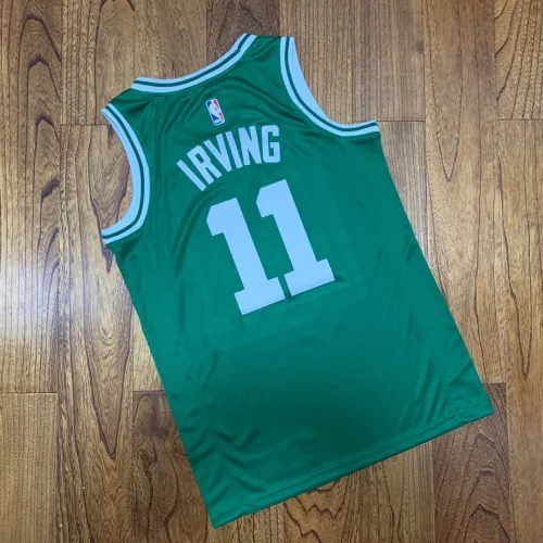 Celtics No. 11 Irving Hot Press Jersey-Green NBA-037