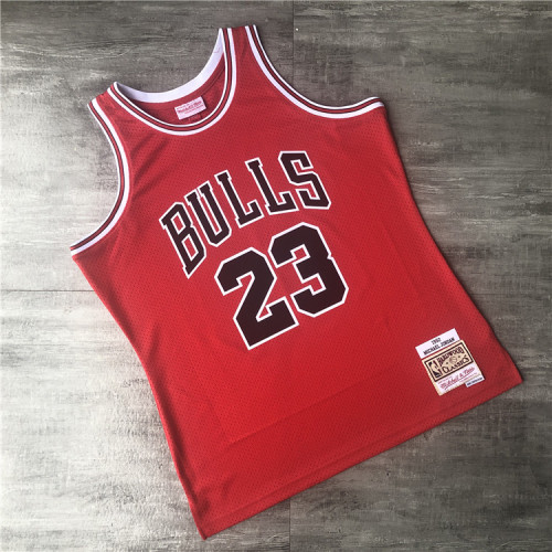 M&N Bulls Jordan Retro Heat Press Jersey NBA-022