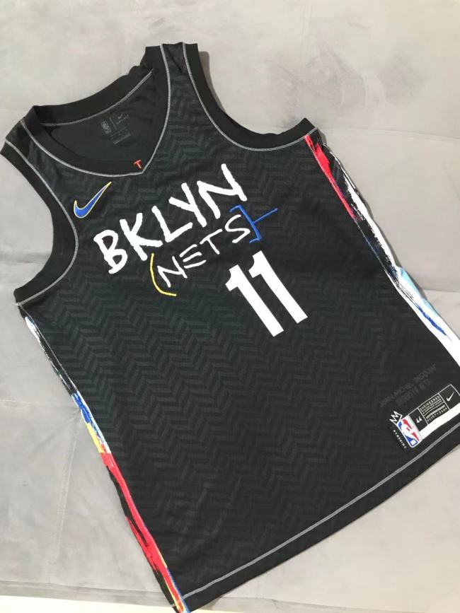 Nets No. 11 Irving City Edition Dense Embroidery  Hot Pressing Jersey NBA-005