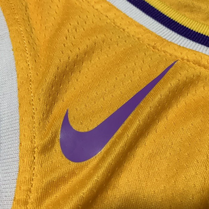Lakers Kobe No. 24 Hot Pressed Jersey Yellow NBA-091