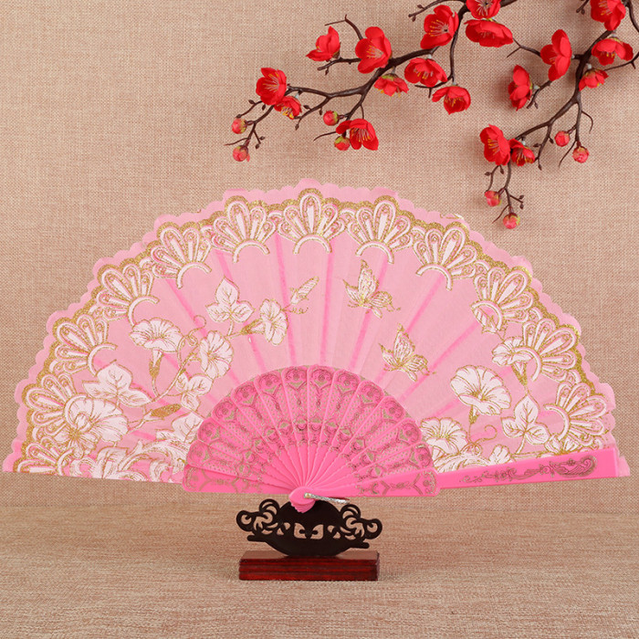 Chinese Style Dance Wedding Handmade Antique Folding Fan HF-001