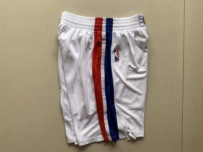 Pistons White Pants NBA-187