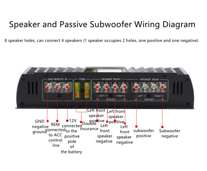 3200W High Power Class D digital Car Load Four Channel Amplifier APF-003