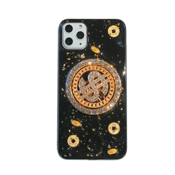 Fashion Soft Shell Dollar Turntable Epoxy Waterproof Mobile IPhone Protection Phone Case PC-056