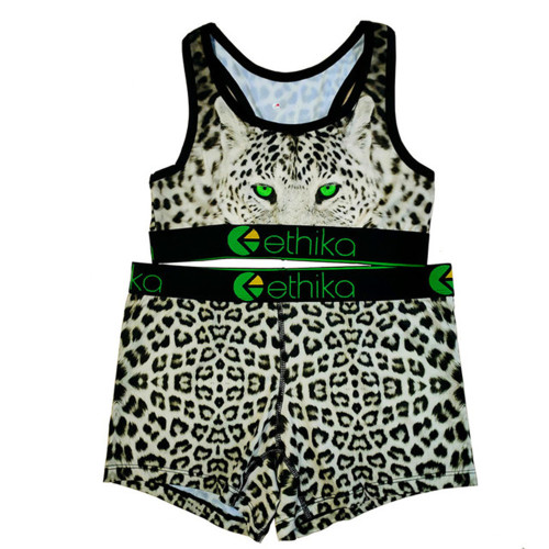 Leopard Ethika Women's Underwear in stock Bra And Shorty Set  ETTZ03
