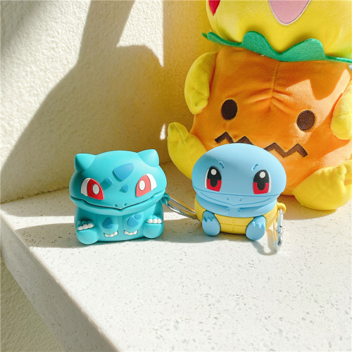 Fashion Cute Cartoon Pokemon Family Series Silicone Material Airpods Protective Shell Case With Hook APC-009