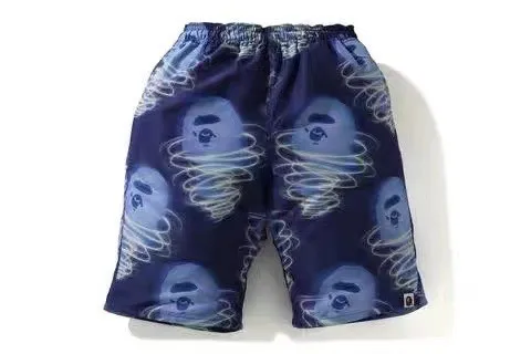 Shark Storm Ape Head Print Casual Pants Men's Loose Beach Pants SMT-003