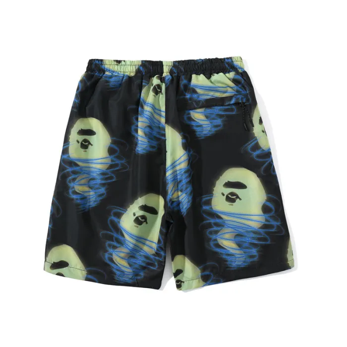 Shark Storm Ape Head Print Casual Pants Men's Loose Beach Pants SMT-003