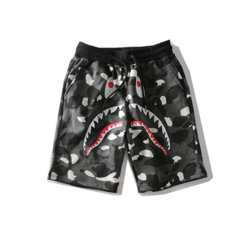 Black Shark Print Casual Pants Men's Loose Beach Pants SMT-008
