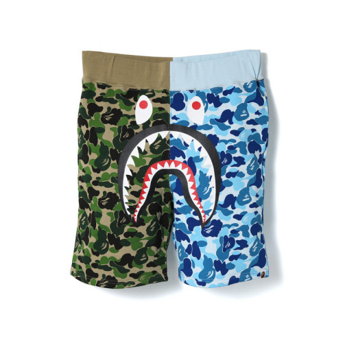 Shark Camouflage Patchwork Print Casual Pants Men's Loose Beach Pants SMT-006