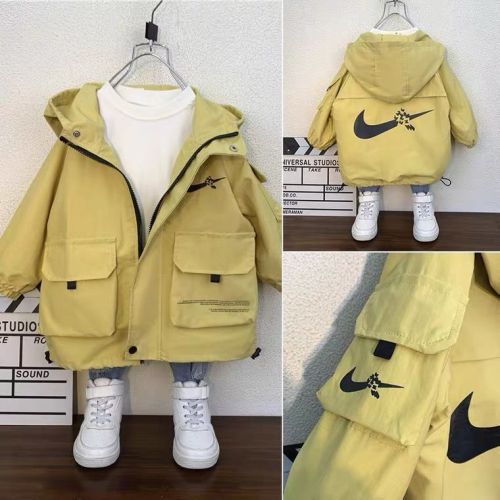 Nike Cute Fashion Boys Newest children's Baby SportJacket Set(6~8Y) NKKS-004