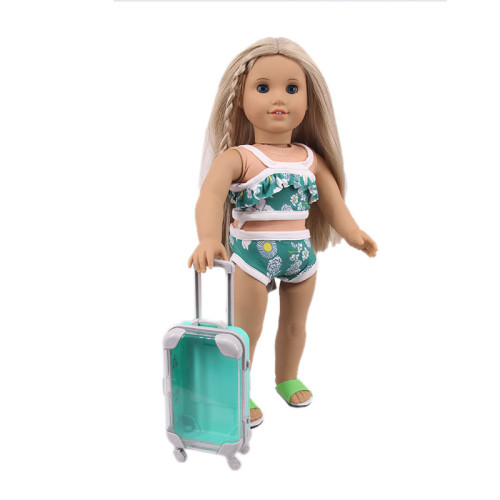 American Chaff Doll Accessories Transparent (4~6Y) New Chaff Doll Suitcase TY-001