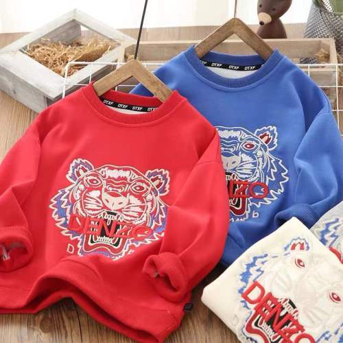 High Quality Newest Fashion Embroidered Tiger DENZO Bottoming Shirt For boys and Girls Sweater SWK-001