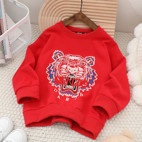 High Quality Newest Fashion Embroidered Tiger DENZO Bottoming Shirt For boys and Girls Sweater SWK-001