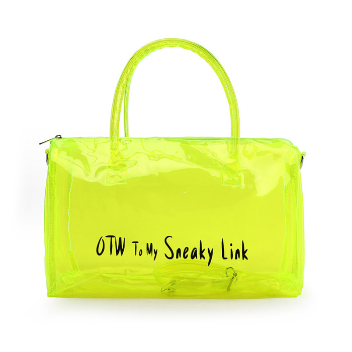 Fashion Candy Color Travel/Swimming Clear Plastic Bag PB-001
