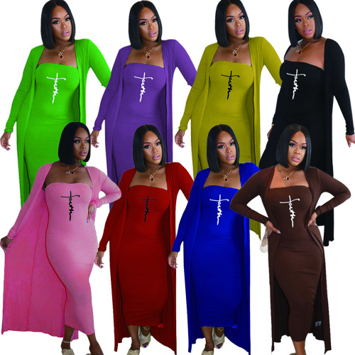 Fashion Dress Plus Size Women Clothing Long Shirt And Leggings Set Trendy Outfits Casual Set  LO-R6502