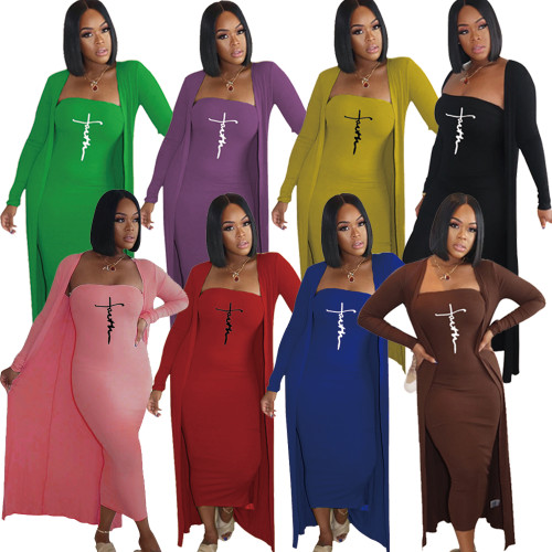 Fashion Dress Plus Size Women Clothing Long Shirt And Leggings Set Trendy Outfits Casual Set  LO-R6502