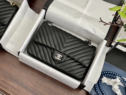 Light-luxury Counter Quality Chanel Sheepskin 25CM Elegant Famale Shoulder Bags With Box CNB-001