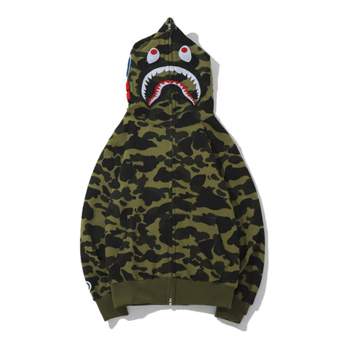 Wholesale Fashion 95% Polyester Bape Shark Hoodie BPH-004