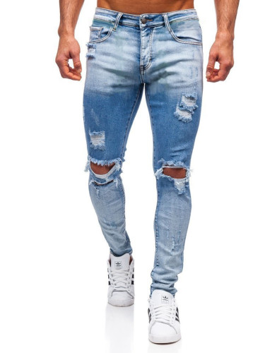 Wholesale Men's Fashion Hole Jeans JA-014