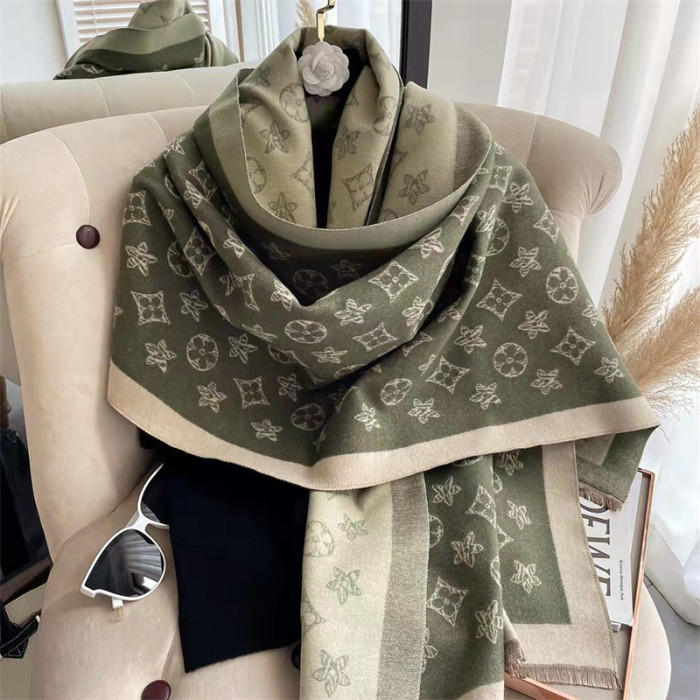 Original Factory Lious Vuitton Female Fashion Wool Scarf (180*65cm) LVSF-002