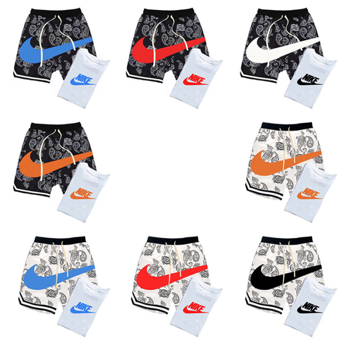 NIKE Men’s Crew Neck T-shirt and Shorts Set SNKS-017