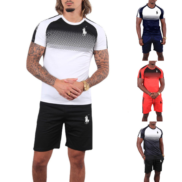 POLO Men’s Crew Neck T-shirt and Shorts Set SPLS-008