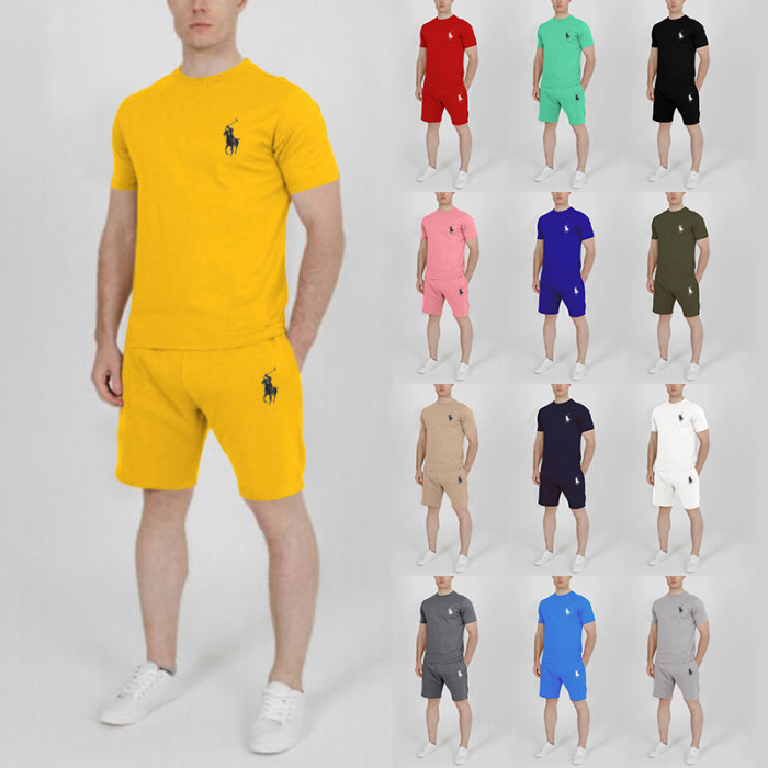 POLO Men’s Crew Neck T-shirt and Shorts Set SPLS-016