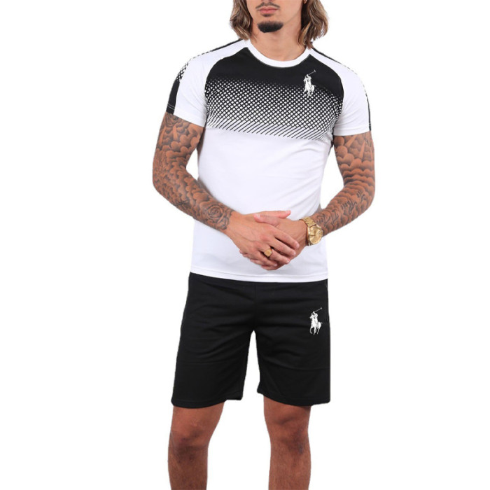 POLO Men’s Crew Neck T-shirt and Shorts Set SPLS-008